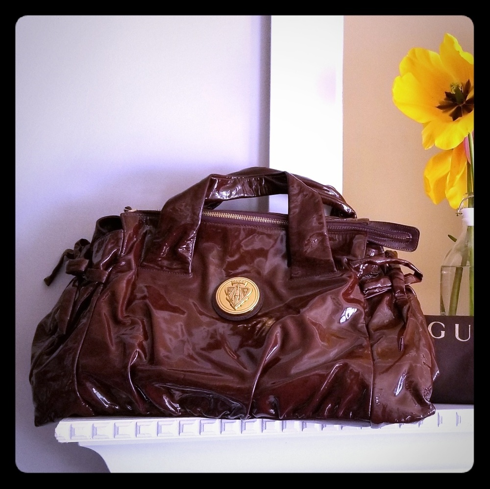 Part 2 Gucci Hysteria Patent Leather Hobo Bag